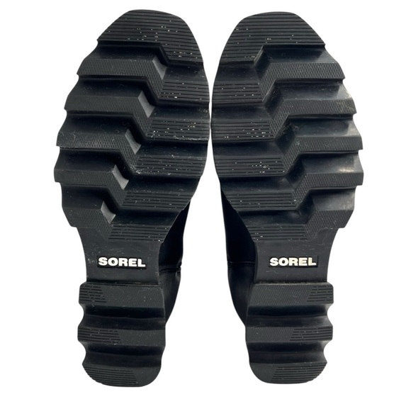 Sorel Joan of Arctic Wedge III Zip Leather Waterproof Boots Black Size 8.5 - Picture 13 of 16